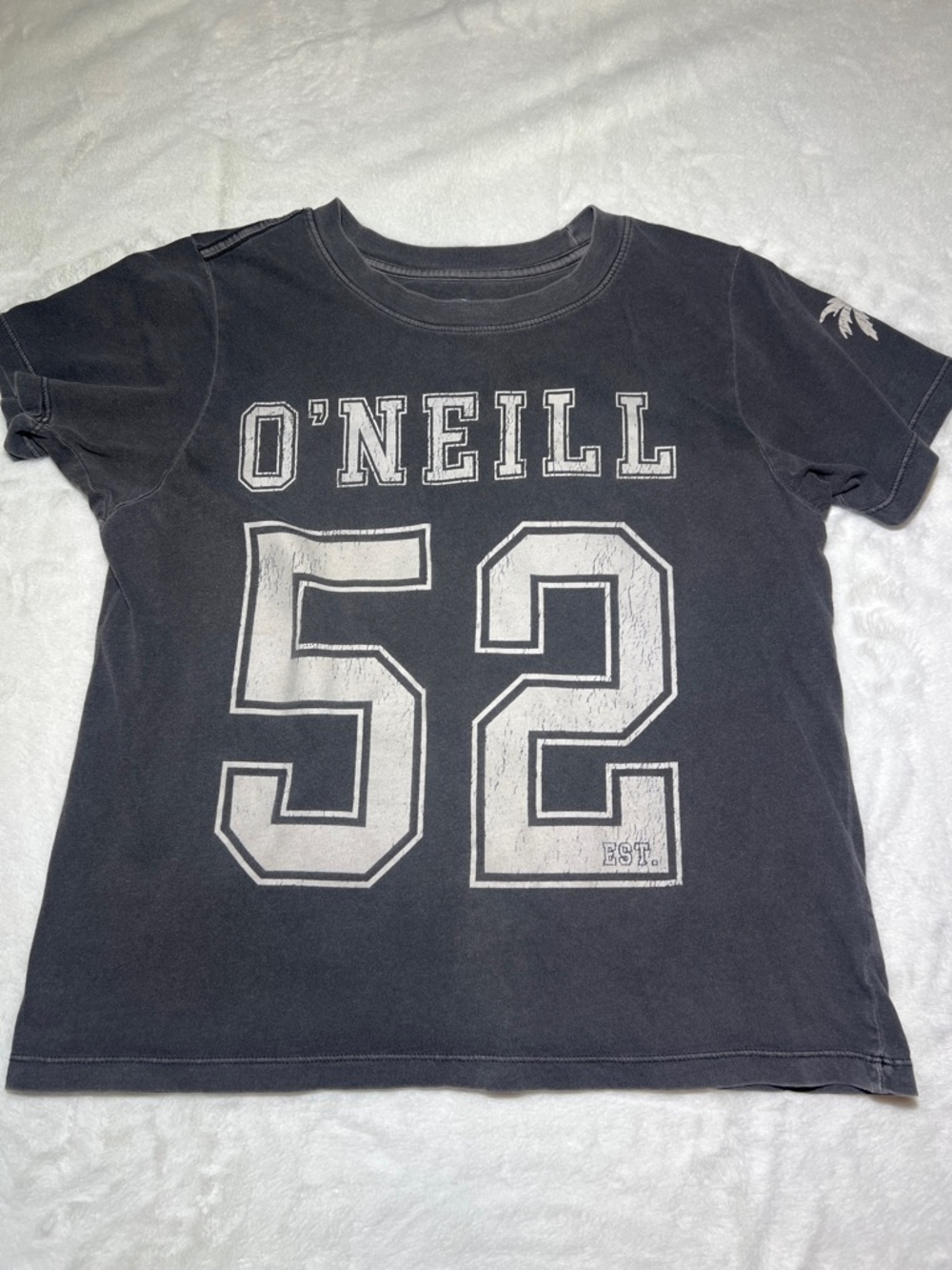 O'Neill Black Short-Sleeve Tee with White 52 Graphic